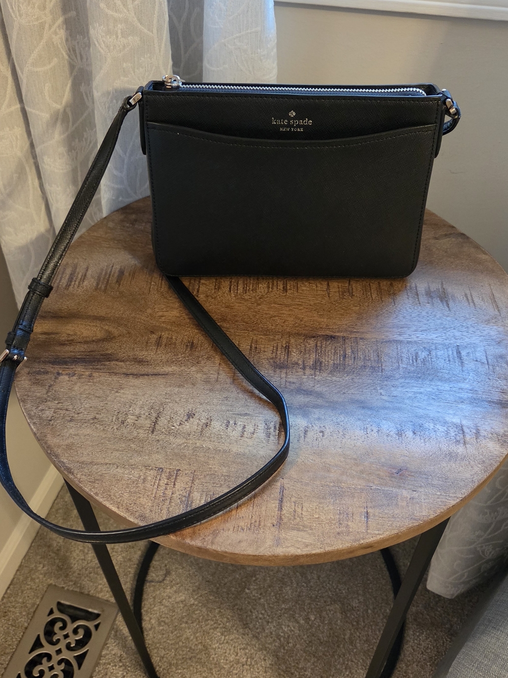 Authentic Kate Spade Rory Crossbody Bag - Black Saffiano Leather